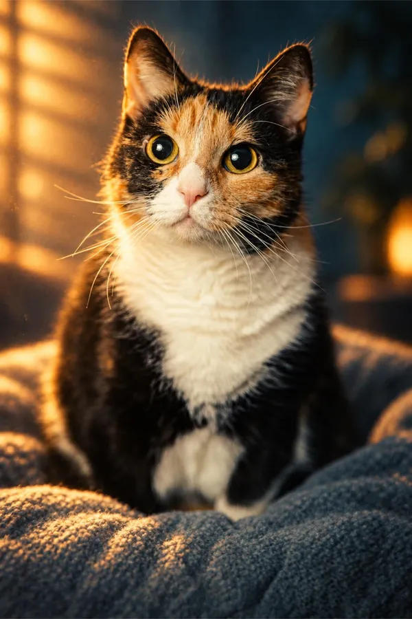 电影感：三花猫